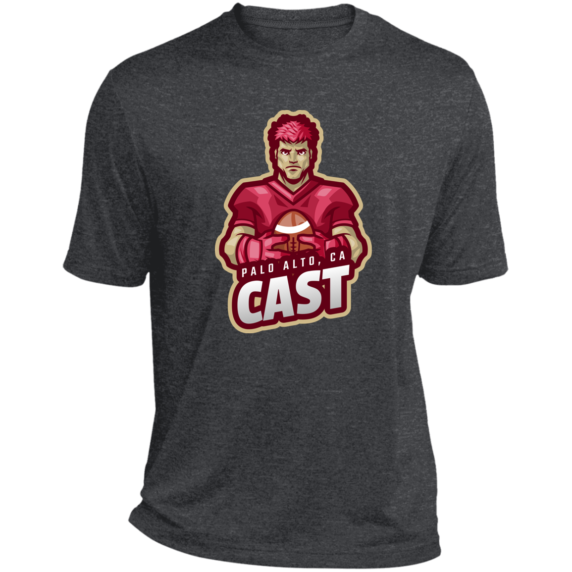 CAST Heather Performance Tee