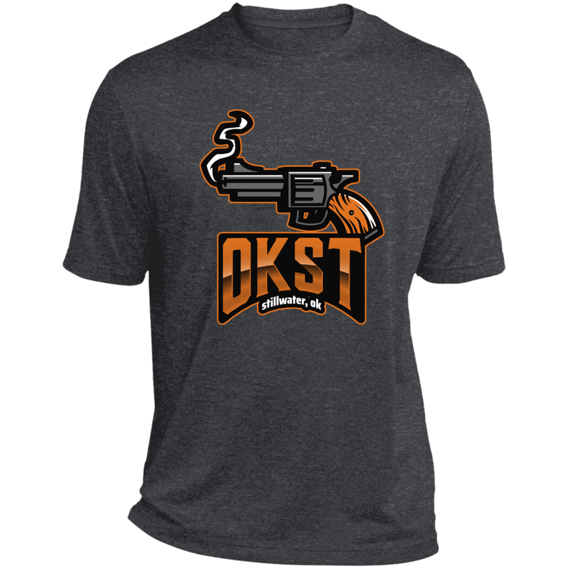 OKST Heather Performance Tee