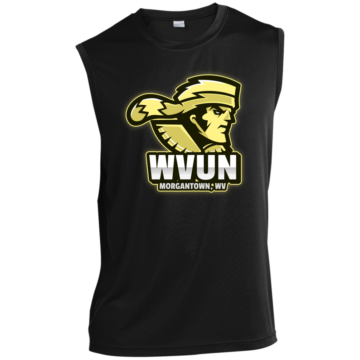 WVUN Sleeveless Performance Tee