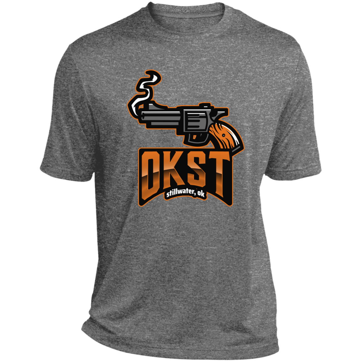 OKST Heather Performance Tee