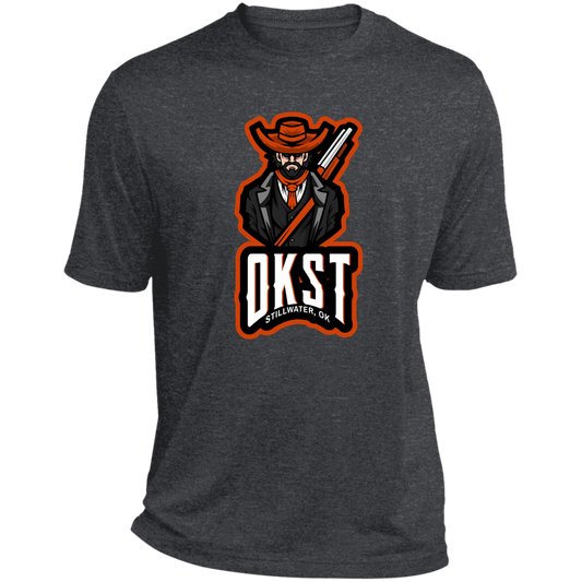 OKST Heather Performance Tee